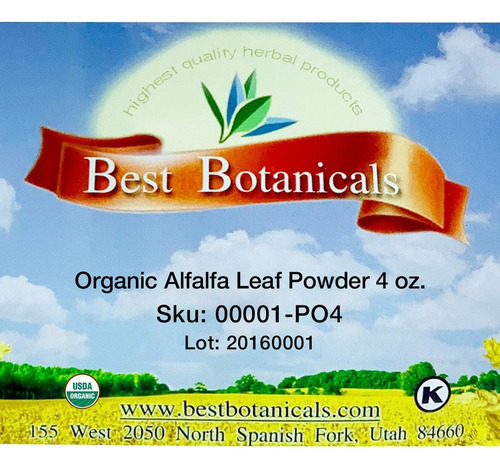 Pó De Folha De Alfafa Orgânica Botanicals 4 - Imagem 4