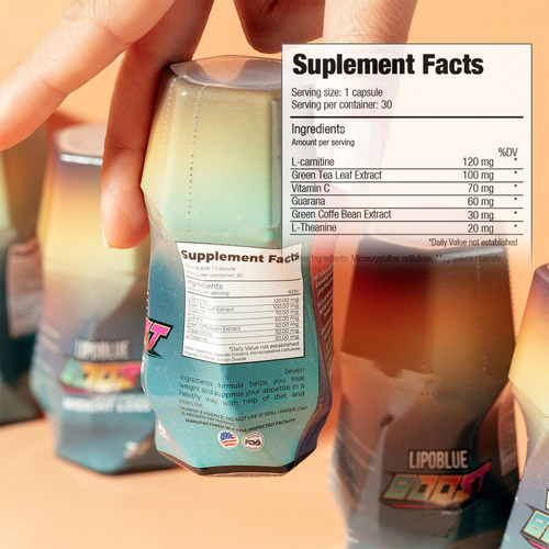 Suplemento Lipoblue Boost Natural Wellness Support 30 Dias - Imagem 2