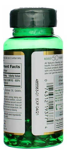 Nature"s Bounty Vitaminas D-5000 Ui Nature"s Bounty, 150 - Imagem 2