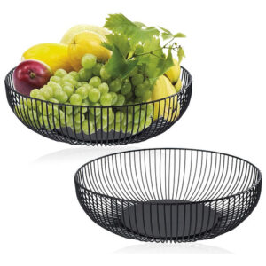 Cestas De Frutas Yesland, De Metal, 27,9 Cm, Decorativas, 2