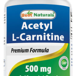 Suplemento Best Naturals Acetil L-carnitina 500 Mg 120 Cápsu