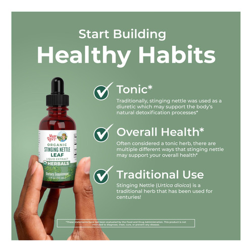 Maryruth Organics Stinging Nettle Leaf Extract | Detox Gotas - Imagem 6