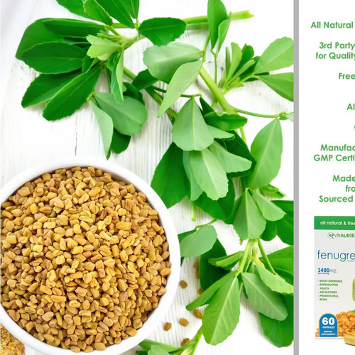 Vh Nutrition Feno-grego Vh Nutrition 1400mg | 60 Cápsulas - Imagem 7
