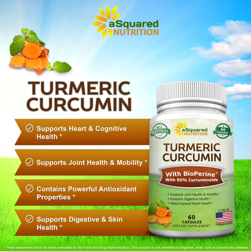 Suplemento Asquared Nutrition Curcuma Curcumina 1300mg - Imagem 8