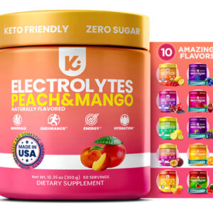 Eletrólito Em Pó Keppi Peach Mango Flavor 50 Porções