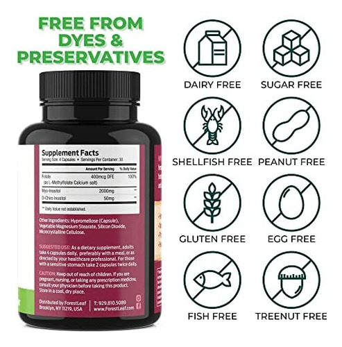 Myo E D-chiro Inositol Supplement Blend Com Folate - Equilí - Imagem 12