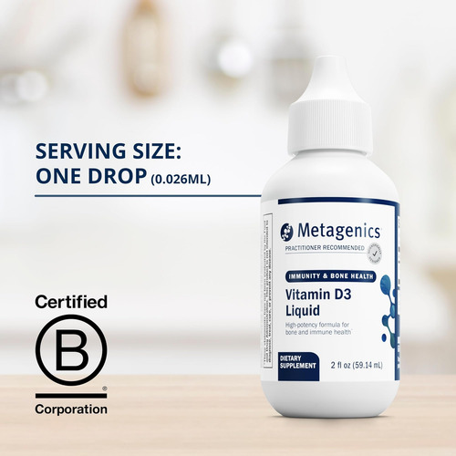 Metagenics D3 Liquid - 2 Fl Oz - Vitamina D3 Líquida - Saúde - Imagem 10