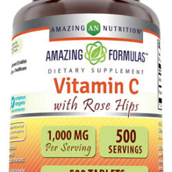 Suplemento De Vitamina C Amazing Nutrition Com Rosa Mosqueta
