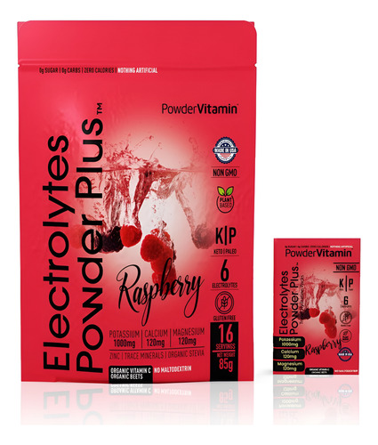 Pó Eletrólito Powervitamin - Framboesa