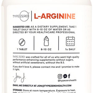Tipo Zero L-arginina Tipo Zero 90 Comprimidos 1.000 Mg