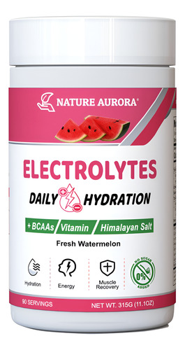 Eletrólito Em Pó Nature Aurora Fresh Watermelon Flavor