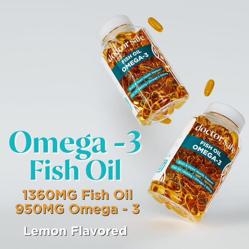 Suplemento De Óleo De Peixe Ômega 3 Doctor Safe 1360 Mg - Imagem 4