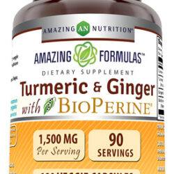 Suplemento Nutricional Incrível De Cúrcuma E Gengibre 1500 M