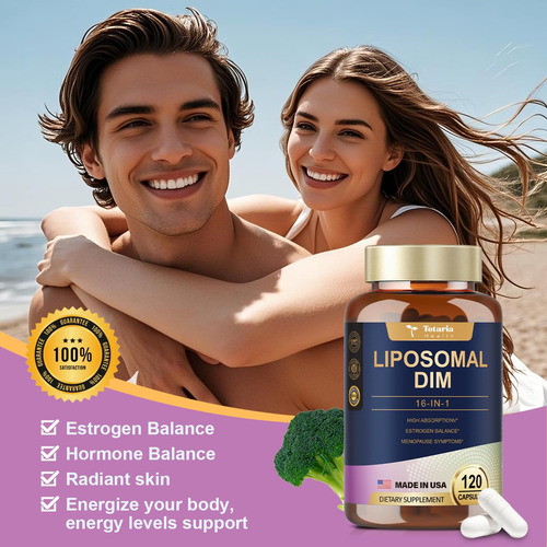 Suplemento Totaria Dim 400 Mg Lipossomal Extra Strength 120 - Imagem 4