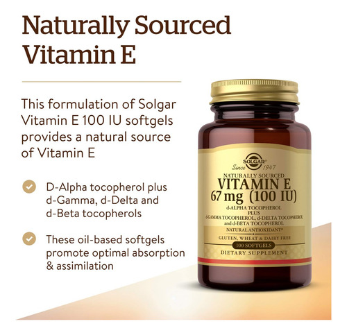 Solgar Vitamina E 100 Porções - Imagem 7