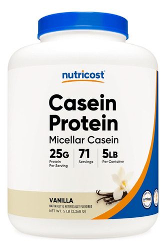 Proteína De Caseína Nutricost 5lb Baunilha - Caseína Micelar - Imagem 6