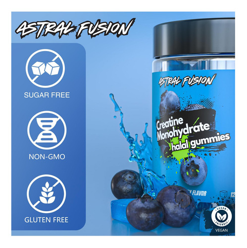 Gomas Monohidrato De Creatina Astral 5000mg Sem Açúcar - Imagem 11