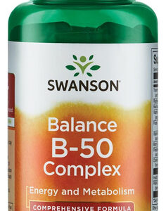 Suplemento De Vitaminas Do Complexo B Swanson B-50 100 Cápsu