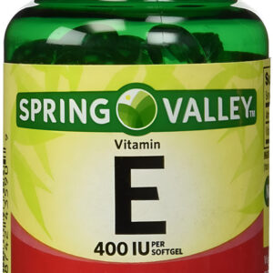 Vitamina E Spring Valley 400 Ui, 100 Cápsulas