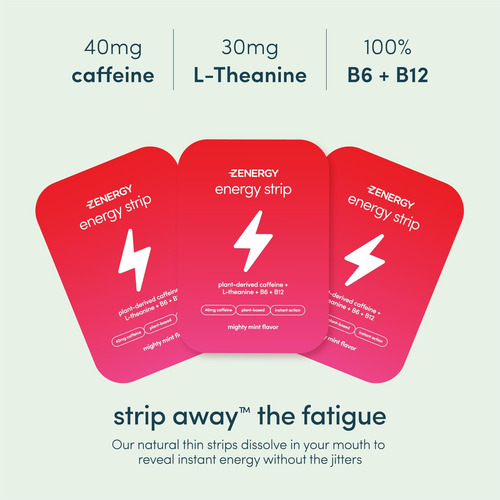 Tiras Orais Energéticas Zenergy - Sabor Menta | 40mg Cafeína - Imagem 8