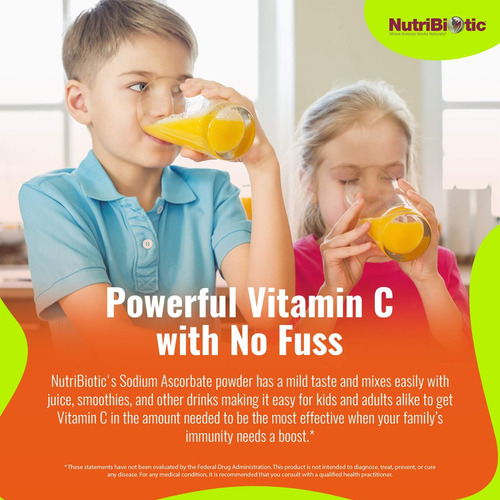 Vitamina C Em Pó Nutribiotic 8 Oz Vegana - Imagem 5