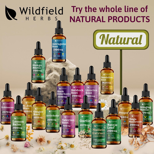 Extrato De Equinácea Wildfield Herbs 2 Oz, 84 Doses - Imagem 8