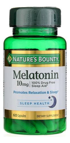 Nature"s Bounty Melatonina 10mg 60 Cápsulas (2 Pacotes)