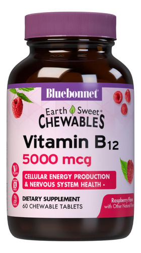 Suplemento Bluebonnet Nutrition Earth Sweet Vitamin B12 5000