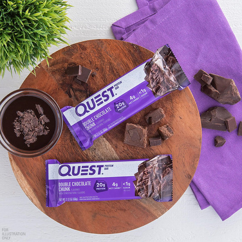 Barras De Proteína Quest Chocolate Duplo, 20g De Proteína - Imagem 7