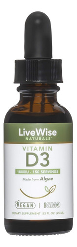 Gotas Líquidas De Vitamina D3, Veganas