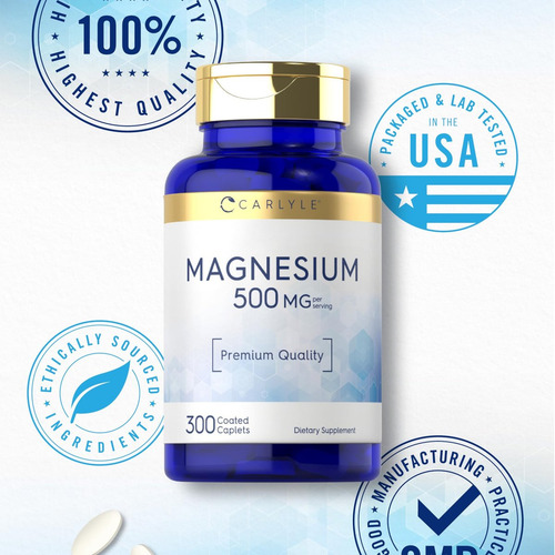Carlyle Magnésio 500mg | 300 Comprimidos Veganos - Imagem 3