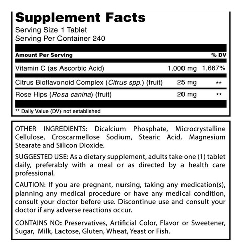 Vitaminas C Com Rosa Mosqueta E - Imagem 6