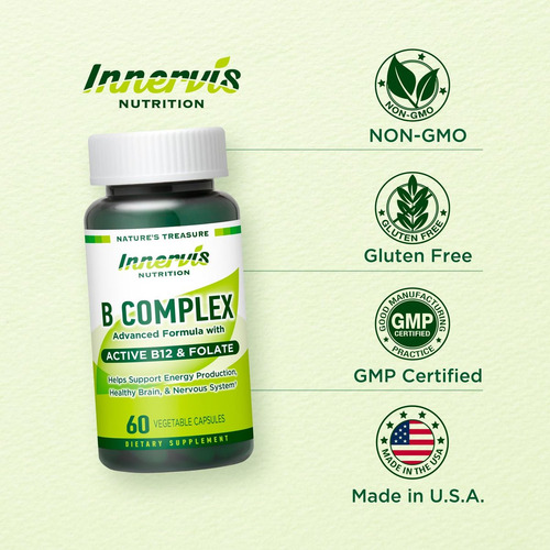 Innervisnutrition Complexo B Avançado Com B12 Ativo - 60 - Imagem 2