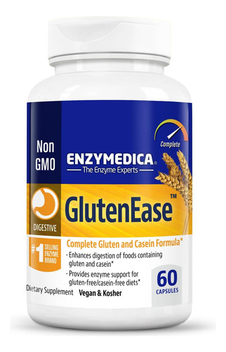Enzymedica Glutenease, Enzimas Digestivas Para Intolerância