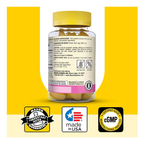 Gummies De Colágeno Natural De Mason Suporta Pele Saudável, - Imagem 6