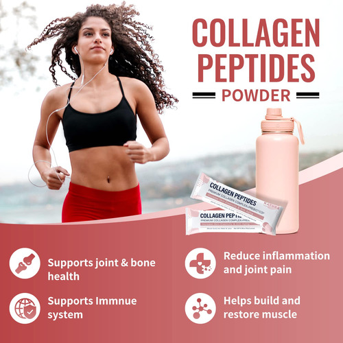 Peptídeos De Colágeno Em Pó Nature Target Multi Tipo I, Ii, - Imagem 5