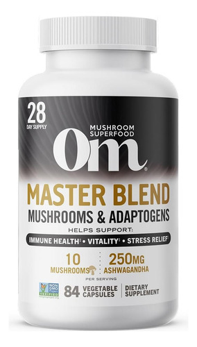 Om Mushroom Superfood Master Blend Cogumelos E Adaptógenos,