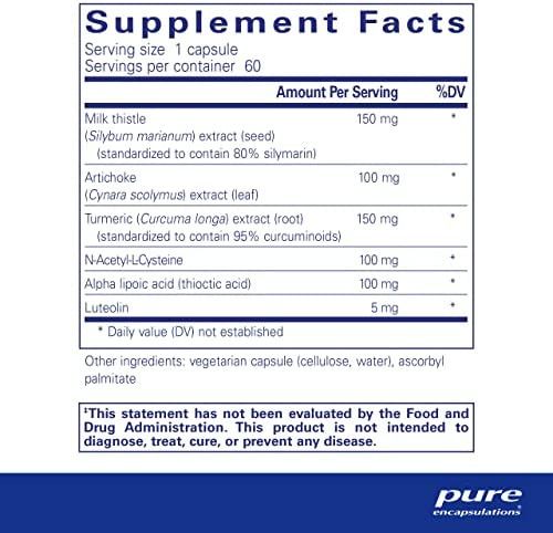 Pure Encapsulations Fórmula Lvr | Suplemento Hipoalergênico - Imagem 2