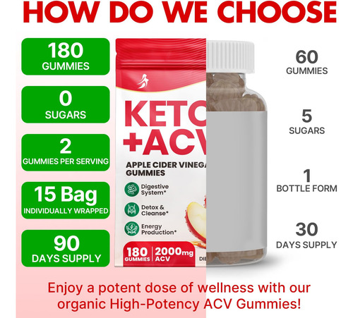 Gummies De Vinagre De Cidra, Adiantado 2000mg Acv Gomoso Com - Imagem 7