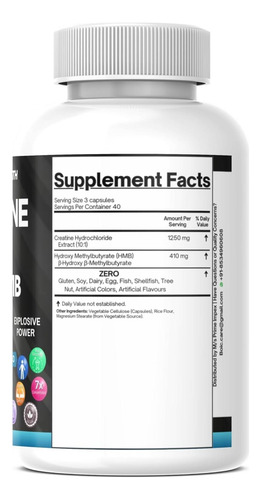 Boic Creatina Hcl + Cápsulas Hmb | 410mg Hmb Por Porção E De - Imagem 6