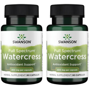 Agrião Swanson 400 Mg 60 Cápsulas (2 Pacotes)