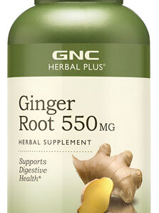 Suplemento Gnc Herbal Plus Raiz De Gengibre 550 Mg Para Saúd