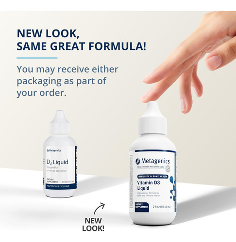 Metagenics D3 Liquid - 2 Fl Oz - Vitamina D3 Líquida - Saúde - Imagem 9