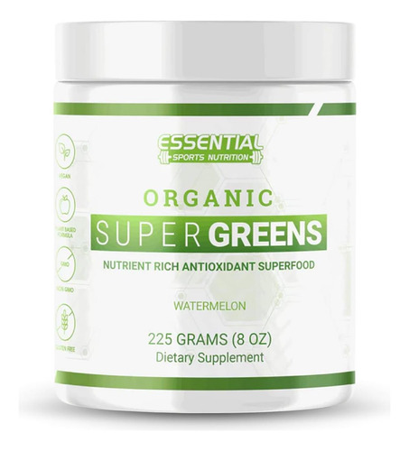 Pó De Super Greens Orgânicos De Nutrição Esportiva Esportiva