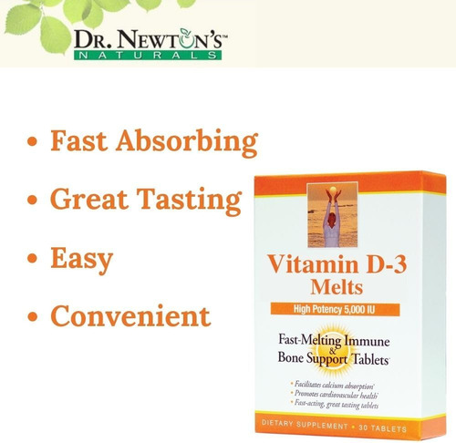 Dr. Newtons Naturals Vitamin D3 Comprimidos De Fusão Rápida - Imagem 13