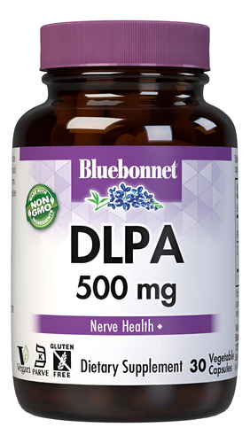 Bluebonnet Dlpa 500 Mg - Aminoácido Para O Sistema Nervoso