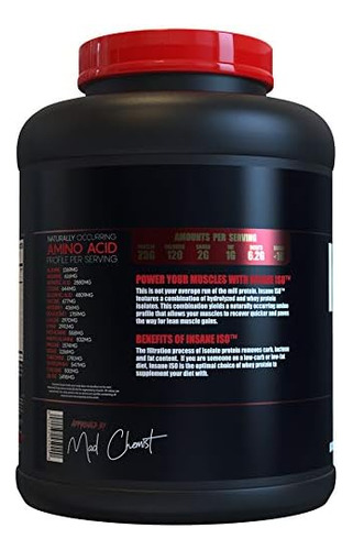 Labz Insane Labz Insane Iso Whey Protein Powder Com 25g De I - Imagem 3