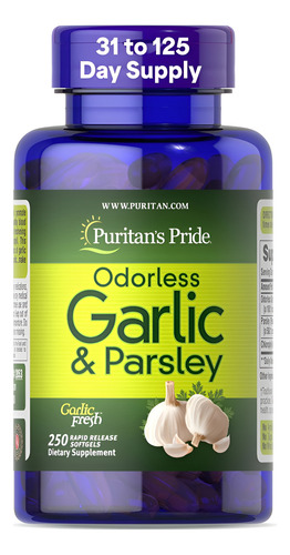 Alho E Salsa Inodoros Da Puritan's Pride Para A Saúde - Imagem 7