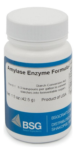 Fórmula De Enzima Amilase Bsg 1,5 Oz