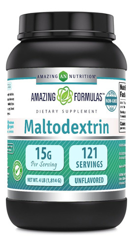 Maltodextrina Amazing Nutrition Fórmulas Incríveis | 4 Lb - Imagem 2